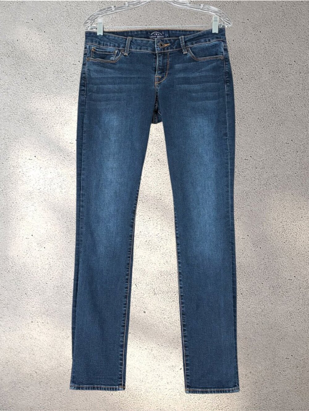 Lucky Brand Lolita Skinny Jeans Women's 6/28 Dark Wash Blue Casual Chic Normcore